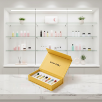 Boîte en papier rigide à fermeture magnétique rectangulaire recyclée haut de gamme personnalisée pour flacon d'huile essentielle, emballage de parfum avec insert en EVA