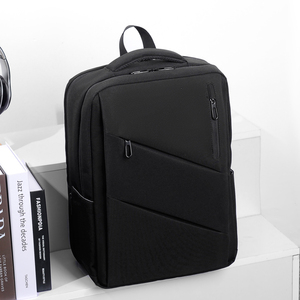 Vietnam Manufacturer Fast Delivery Custom Packing Business Style Zippered Canvas Leather Work <b>Tablet</b> Backpack for Polyester - Product Image 1