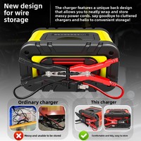 Chargeur de batterie intelligent automatique rapide universel 12V 24V 20A pour camion, moto, voiture, batteries LiFePO4, EFB, plomb-acide 12V 24V