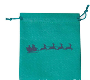 Custom logo Wholesale Factory Price Santa Sack Merry <b>Christmas</b> <b>Gift</b> Candy PP Non Woven Drawstring Pouch <b>Bag</b> - Product Image 3