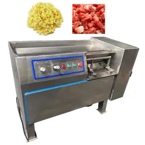 Máquina cortadora comercial de cubos de carne, cortadora de frutas y verduras