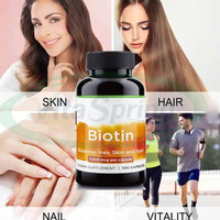 VitaSpring Marque Privée Vitamines Brutes Biotine Collagène Kératine B7 Complément Alimentaire pour la Croissance des Cheveux 10000mcg Comprimés de Biotine pour la Croissance des Cheveux