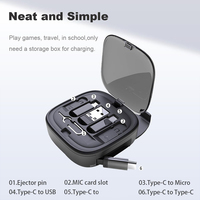 Adaptateur de support de câble de téléphone Carte Sim Organisateur de câble de voyage Étui d'accessoires électroniques Boîte de rangement tout-en-un portable