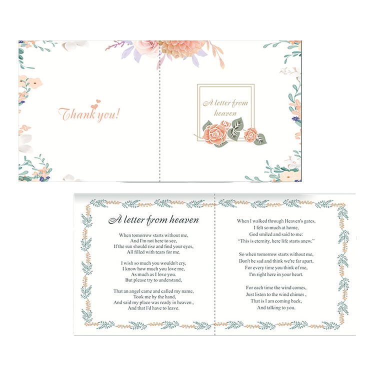 Carte de remerciement personnalisée