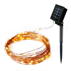 Solar Copper <b>Wire</b> <b>Light</b> String <b>Led</b> Outdoor Waterproof Garden Decoration Fairy <b>Lights</b> 50000 Hours Lifespan 2 Year Warranty - Product Image 4