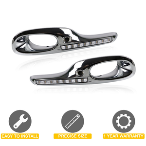 2 ชิ้นกันชนหน้าโครเมียมสีเหลืองสีขาว LED DRL ไฟวิ่งกลางวันสำหรับฮอนด้า ฟิต แจ๊ส 2011 2012 2013 - Product Image 5