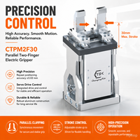 Pince parallèle servo-électrique CTPM2F30, pince robotique haute vitesse 85 mm/s pour l'automatisation de l'entretien des machines CNC