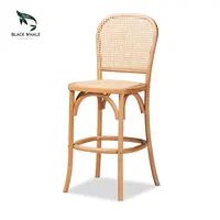 Cadeira de barra moderna, cadeiras modernas de barra, fabricante de madeira, balcão traseiro, silla, altura antiga, bistro, café loja, rattan, decoração, madeira
