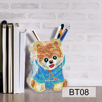 Offre Spéciale : Porte-Stylo en Acrylique Motif Dessin Animé, Boîte de Rangement pour Peinture Diamant, Mosaïque Artisanale de Forme Spéciale, Ornement de Bureau Tendance pour Étudiants