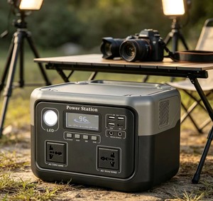 Wholesale Home Rechargeable MPPT Backup LiFePO4 <b>Battery</b> Emergency Solar <b>Generator</b> 600W Portable <b>Power</b> Station Flashlight Air - Product Image 2