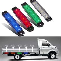 6 lampes LED d'urgence pour remorque, lampes de signalisation, feux latéraux pour JEEP, camion tout-terrain, UTV 4x4