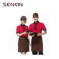 Uniforme de travail personnalisé, uniforme de travail pas cher, uniforme de serveuse, robe, vêtements de travail OEM