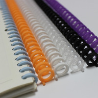 Anneaux de reliure en spirale en PVC, peigne en plastique pour la reliure de cahiers, fournitures scolaires et de bureau
