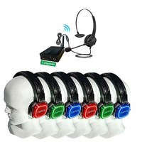 Casque de DJ silencieux pour réseau maillé, 2,4 GHz, 3 canaux commutables, avec Magic Box, sans fil, multi-sets, OEM ODM pour événements DJ