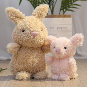 Venta caliente multi-tamaño multi-estilo rizado <span class=keywords><strong>serie</strong></span> Animal muñeca comodidad juguetes de peluche para amigos regalos - Product Image 2