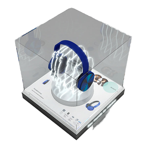 Expositor de Auriculares Acrílico Moderno, Soporte de Cabeza de Maniquí Iluminado, Cubierta Protectora Antirrobo para Mostrador de Venta - Product Image 1