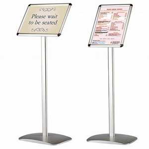Moderno portátil 11x17 ''interior y exterior publicidad Pedestal cartel soporte aluminio Metal piso menú soporte - Product Image 1