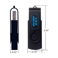 Clé USB 2.0 personnalisée avec logo, boîtier et puces intégrées, mémoire USB avec logo