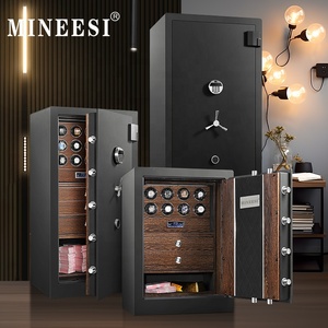 MINEESI 2026 กล่องเก็บนาฬิกาอัตโนมัติ พร้อมระบบป้องกันการโจรกรรม กล่องโลหะ ปลดล็อคด้วยลาย<span class=keywords><strong>น</strong></span>ิ้วมือ 8 12 20 ช่อง ปรับแต่งได้ - Product Image 1