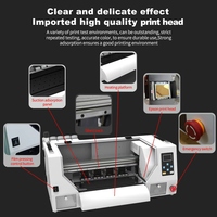 Impresora DTF de Doble Cabezal XP600 A3 de 12 Pulgadas para Pequeñas Empresas, Impresión de Camisetas DIY en Algodón, Poliéster y Mezclilla con Software RIP