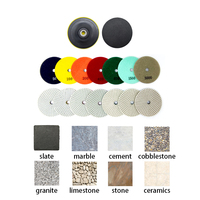 Pads de polissage flexibles secs DEYI 3 mm, professionnels pour le polissage des sols, céramique, béton, granit, liés à la résine, 50 OEM