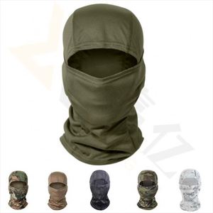 Custom Winter Outdoor Warm Design Hooligan Face Crochet Neon Cashmere Wool Lined Three Hole Knit Ski Mask Fleece Balaclava - Product Image 1