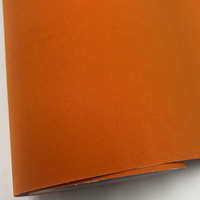 Oranje auto-styling zelfherstellende suède vinyl wrapfolie lichtblauwe carrosserie zelfklevende sticker anti-kras luxe kleurveranderende folie
