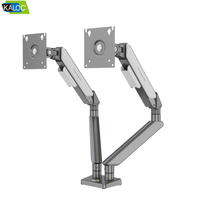 Support d'écran de bureau Kaloc Factory pour moniteurs de 17 à 32 pouces, en acier laminé à froid, à bras simple ou double, robuste et réglable