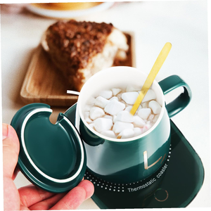 แก้วอุ่นกาแฟอัจฉริยะพร้อมที่ชาร์จไร้สายแบบมีโลโก้สั่งทำพิเศษ - Product Image 4