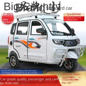 Scooter Motorizzato <span class=keywords><strong>a</strong></span> Tre <span class=keywords><strong>Ruote</strong></span> Chiuso per Trasporto Merci, Autonomia 30km, Ricarica 3h, Certificato 3C, Personalizzabile - Product Image 4