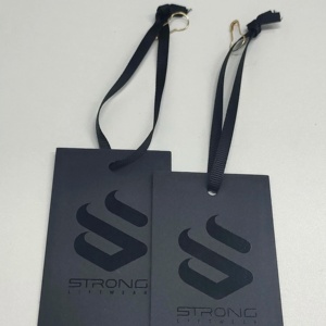 Tùy chỉnh quần áo sang trọng thẻ <span class=keywords><strong>in</strong></span> tên và logo nhựa và giấy nhãn dây cho ba lô và giày - Product Image 1