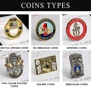 फैक्टरी कस्टम 3 डी चमकदार सोने की ढाल आकार चुनौती सिक्के गोंद एपॉक्सी एनमेल रंग - Product Image 3