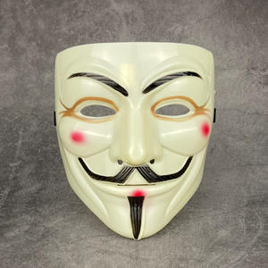 Masques de fête V pour Vendetta masque anonyme Guy Fawkes déguisement adulte Costume accessoire Halloween fête Cosplay masque complet - Product Image 1
