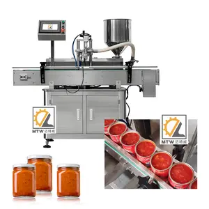 MTW Automatic Single Head Bottle Jar Honey Mayonnaise Cream Jam Filling Machine