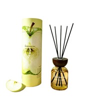 Diffuseur d'arômes non électrique YAVE avec couvercle en bois brun, parfum gardénia longue durée (60-90 jours), à base d'huiles essentielles végétales