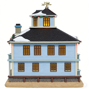 Statuetta in Resina Illuminata a LED a Tema Natalizio Casa sul <span class=keywords><strong>Mare</strong></span>, Decorazione per Villaggio Natalizio a Tema Nautico - Product Image 5