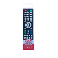 Control Remoto Universal para TV HUAYU RM-L1388 de Alta Calidad con Código Fijo, Control Táctil LED y 4 Botones para Todas las Marcas de Televisores