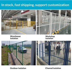 Clôture <span class=keywords><strong>en</strong></span> treillis métallique mobile épaissie, vente <span class=keywords><strong>en</strong></span> gros usine, barrière antirouille et facile à installer <span class=keywords><strong>pour</strong></span> entrepôt, atelier et usage industriel - Product Image 3