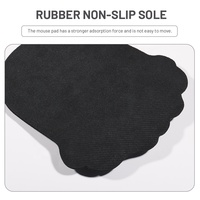Tapis de souris ergonomique en mousse à mémoire de forme avec repose-poignet en gel, base antidérapante, personnalisable pour le jeu, le bureau et la maison