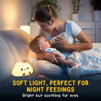 Silicone Enfants Jouets Chambre Nuages Lampe De Table Lumière Rechargeable Cadeau Robinet Type Nuages Pépinière Lampe De Chevet Led Veilleuse