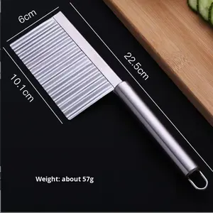 סכין גל תפוחי אדמה ידני סכין מטבח ביתי כלי חיתוך חותך רצועה מפוארת - Product Image 4