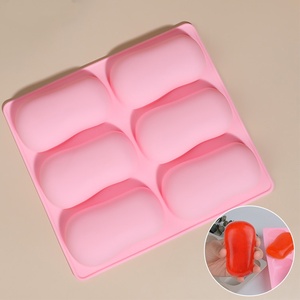 Moules en Silicone à 6 Cavités Ovale pour Savon, <span class=keywords><strong>Chocolat</strong></span> et Gâteaux – Faciles à Nettoyer - Product Image 5