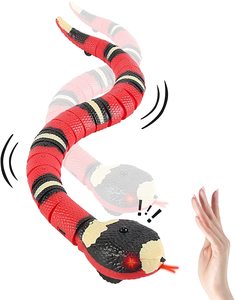 Infrared Induction Smart Sensing <strong>Snake</strong> <strong>Cat</strong> <strong>Toy</strong> with USB Realistic Simulation <strong>Snake</strong> <strong>Cat</strong> Interactive <strong>Toy</strong> for Kids Prank Props - Product Image 1
