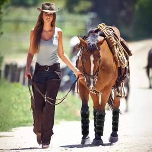 Botas de hielo para patas de caballo, ideales para entrenamiento ecuestre y terapia, con correas flexibles y compresa fría. - Product Image 6