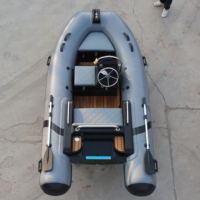Bateau semi-rigide gonflable à coque en fibre de verre à grande vitesse CE 3 places, modèle Orca Hypalon Deep-V, le plus vendu, à vendre