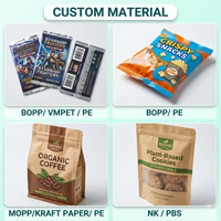 personnalisés 250g 500g 1kg Pochette de café à fond plat Sacs d'emballage personnalisés imprimés en grains de café