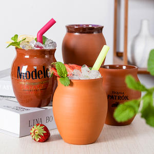 Logo personnalisé Fiesta De Barro Poterie Mexicain Verres À Liqueur Tequila Cocktail Tasse <span class=keywords><strong>Mini</strong></span> Cantaritos Shooter - Product Image 4