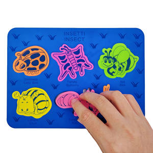 Rompecabezas de <span class=keywords><strong>Espuma</strong></span> EVA con Imágenes de Insectos Milagrosos: Mariquita, Hormiga, Abeja, Mariposa, Cigarra, Caracol, Regalo Educativo para Niños - Product Image 5