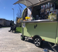Remorque alimentaire rétro Foodtruck Remorque de camion alimentaire remorquable entièrement équipée café cuisine mobile restauration remorque de concession alimentaire