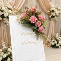 Bouquet de roses artificielles séchées avec feuillage d'automne, fleurs en soie pour mariage, vase rustique, table, fenêtre, décoration intérieure